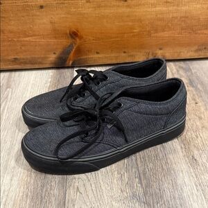 Vans Mens Atwood (Varsity Textile) Black/Pewter men's size 8‎
